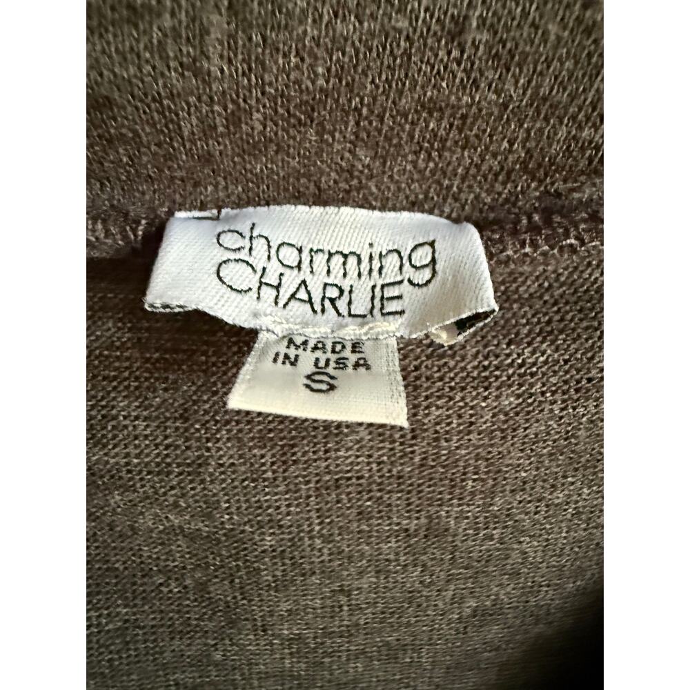 Y2K Ruffle Front Knit Vest Top Indie Sleaze Layering Piece Gray Size Small - Picture 4 of 4